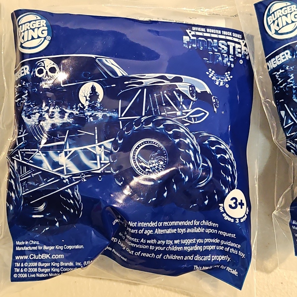 Lot (5) Monster Jam Burger King Toy Collection Hot Wheels - Picture 9 of 10